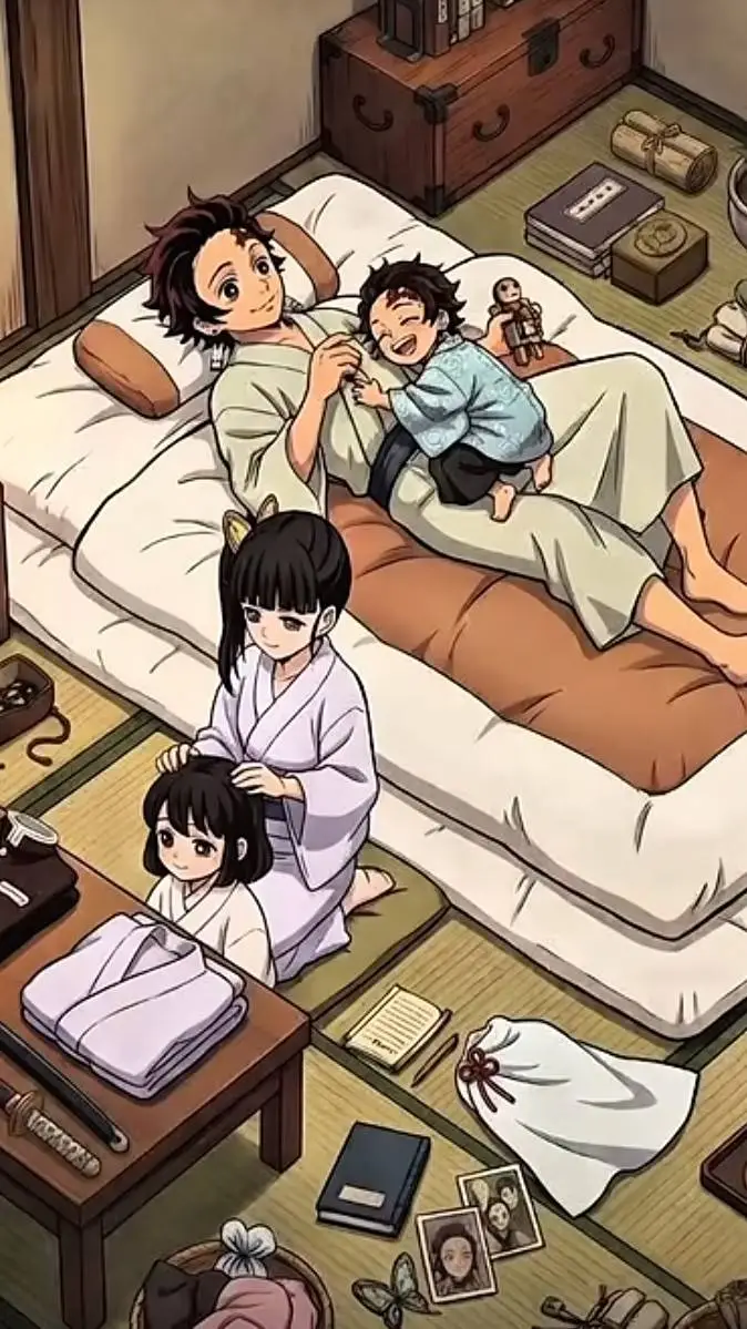 ai character: famille Kamado background