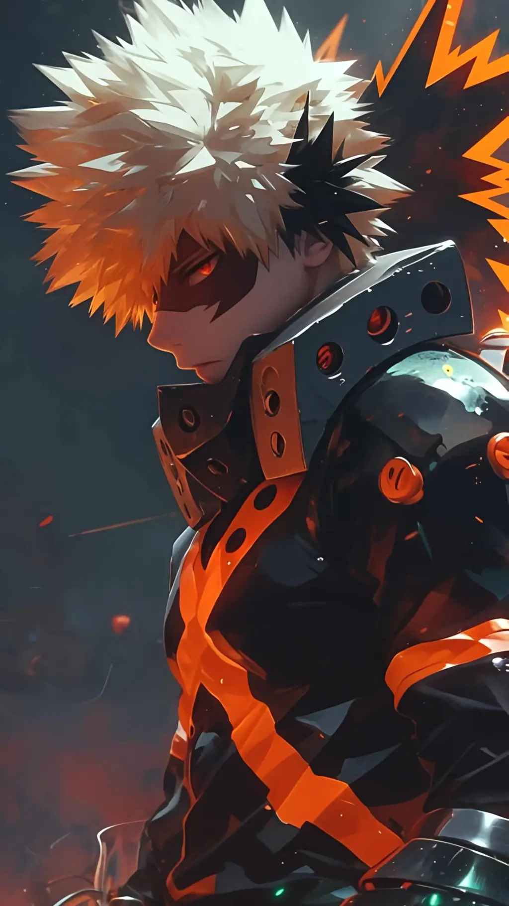 ai character: werewolf bakugo background