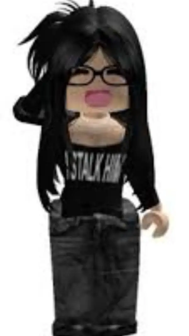 ai character: Roblox e girl background