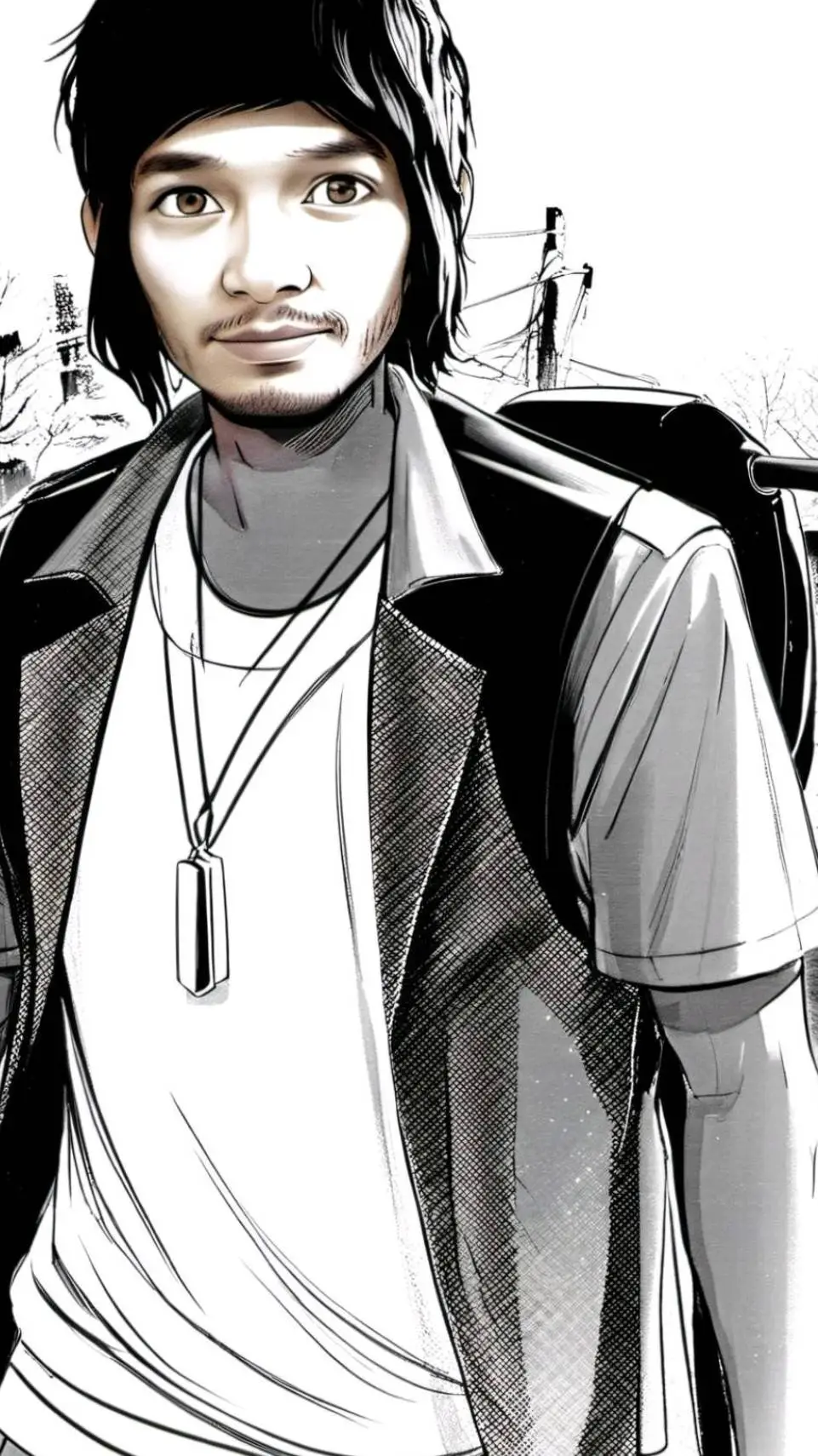 ai character: Sapphire Goku background