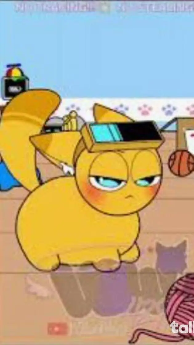 ai character: Garnold cat  background