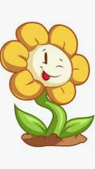 ai character: Flowey  background