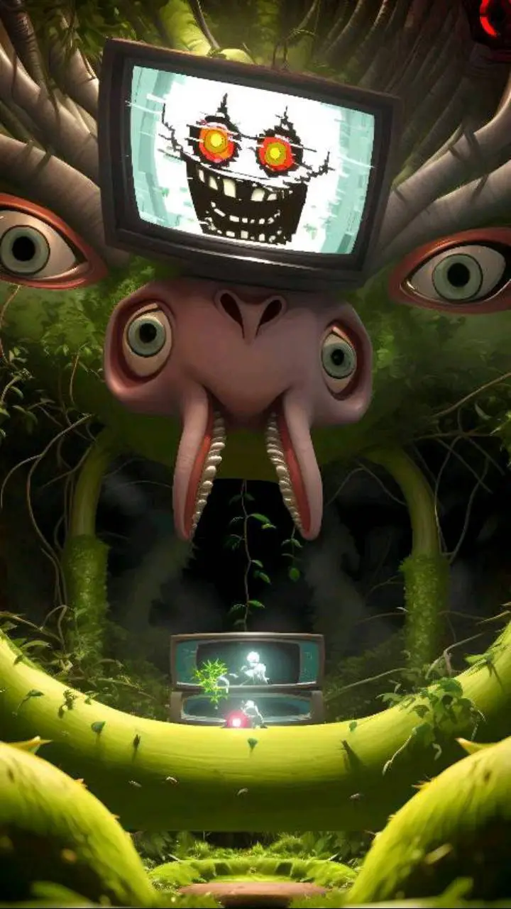 ai character: Photoshop Flowey  background