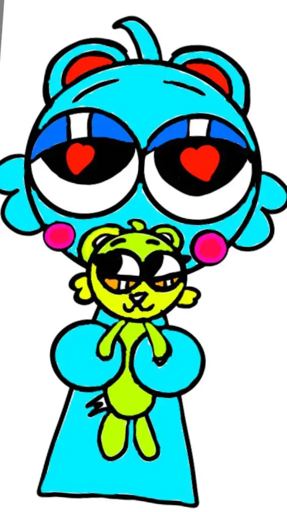 ai character: bad Apple  background