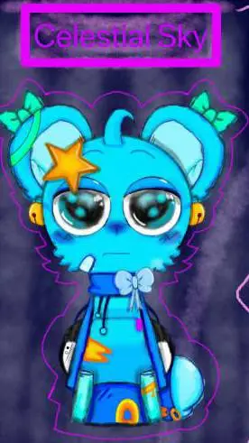 ai character: Sky bad Apple  background