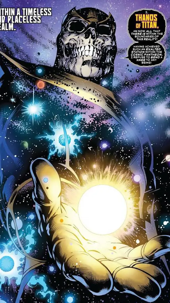 ai character: Astral Thanos background