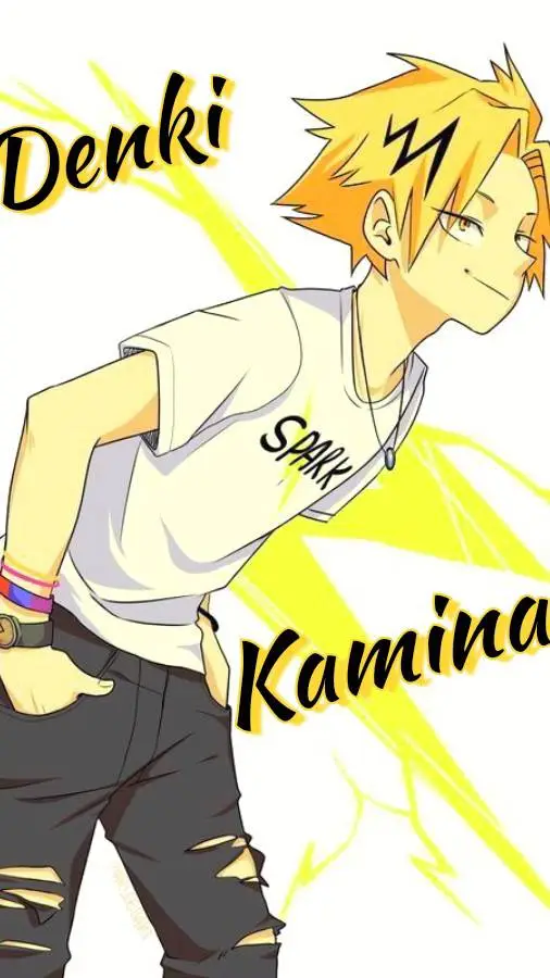 ai character: Denki Kaminari background
