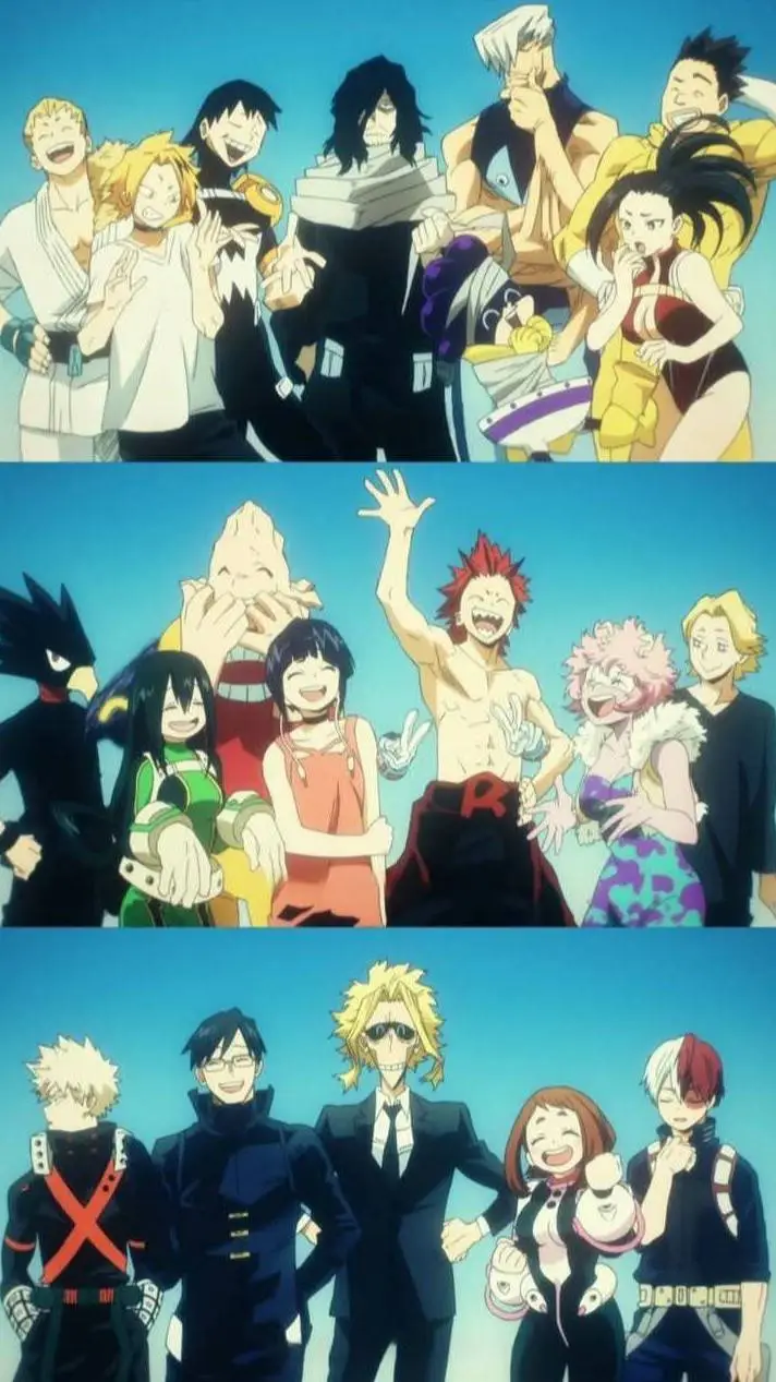 ai character: MHA vacation background