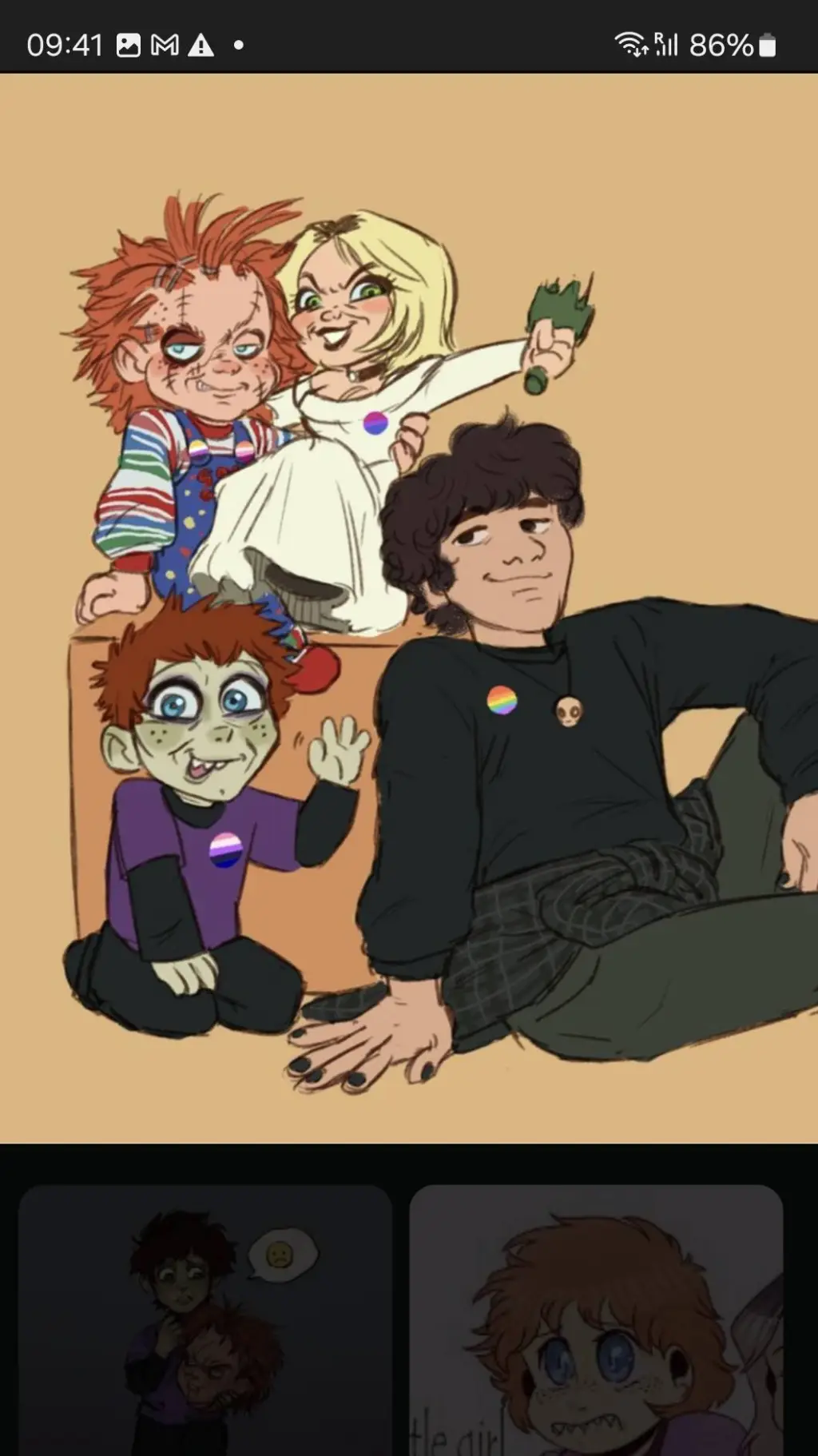 ai character: Gn chucky tiff jak background
