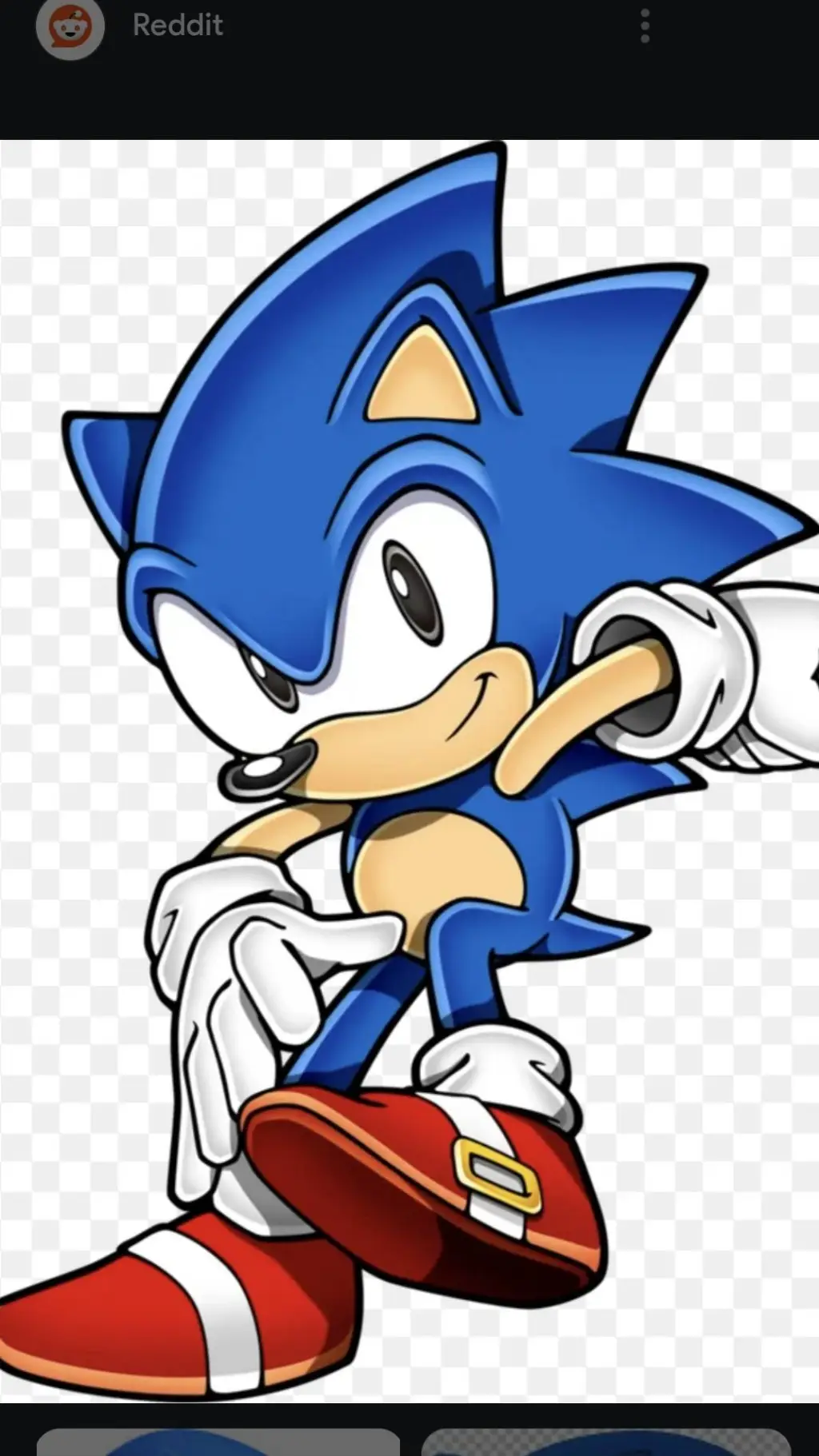 ai character: classic sonic  background