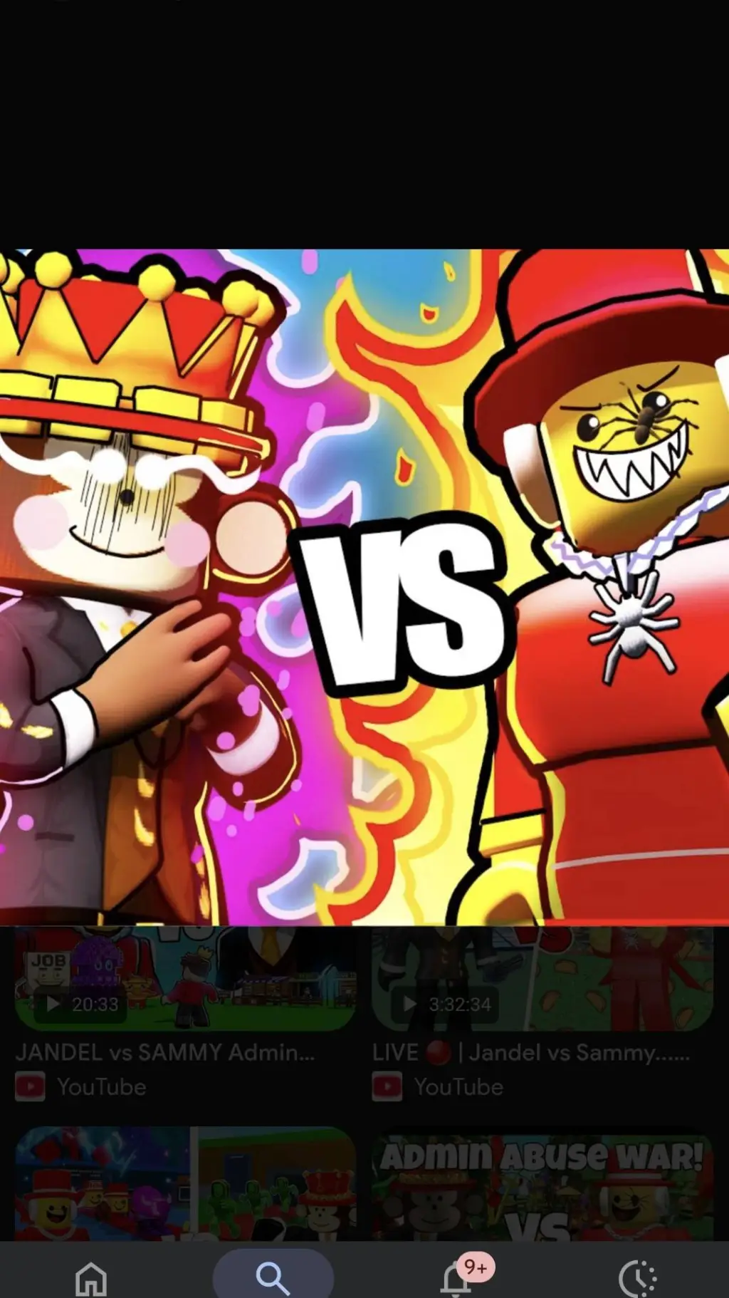 ai character: jandel vs sammy background