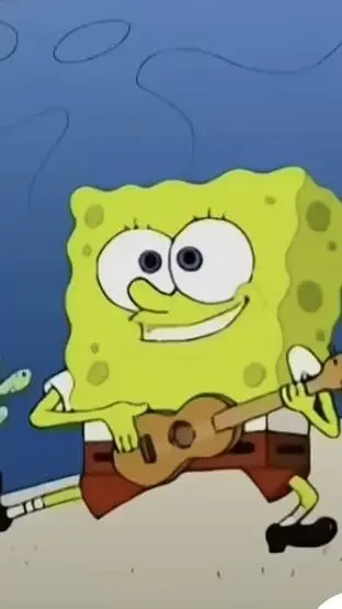 ai character: sponebob  background