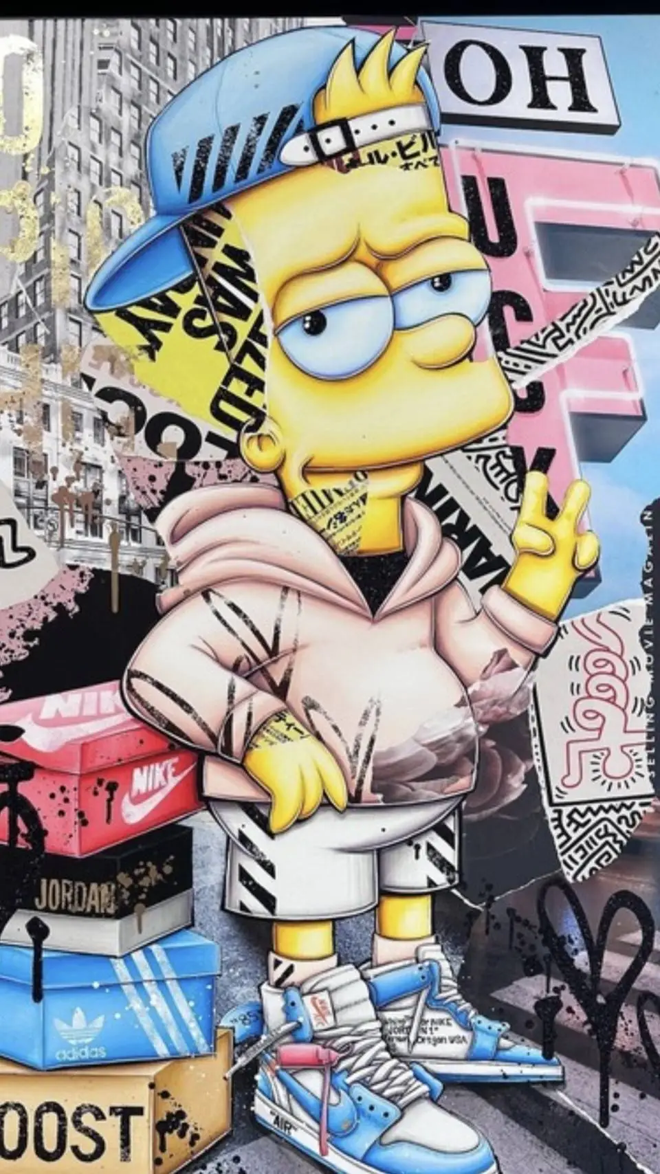 ai character: bart Simpson  background