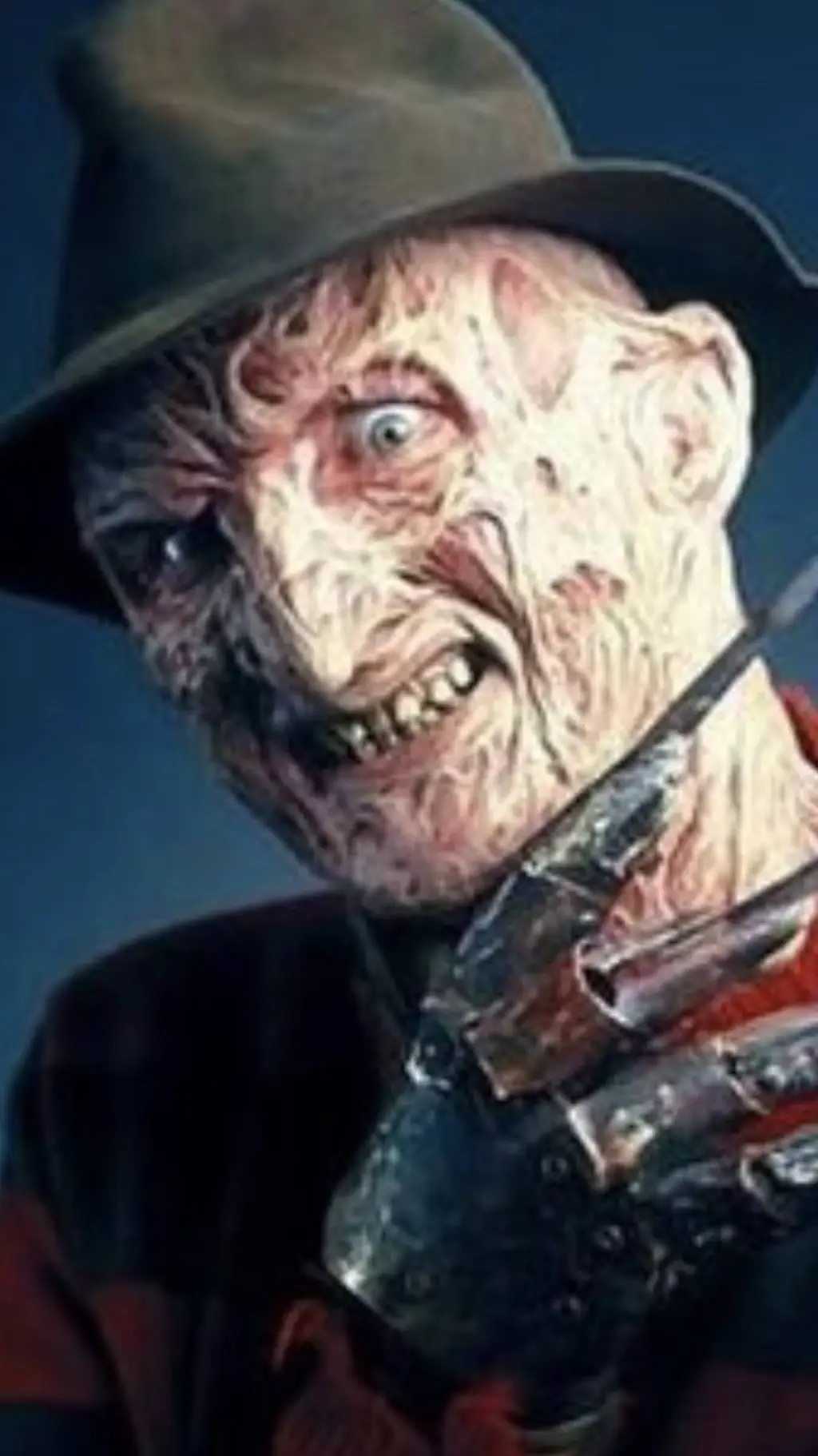 ai character: freddy krueger  background