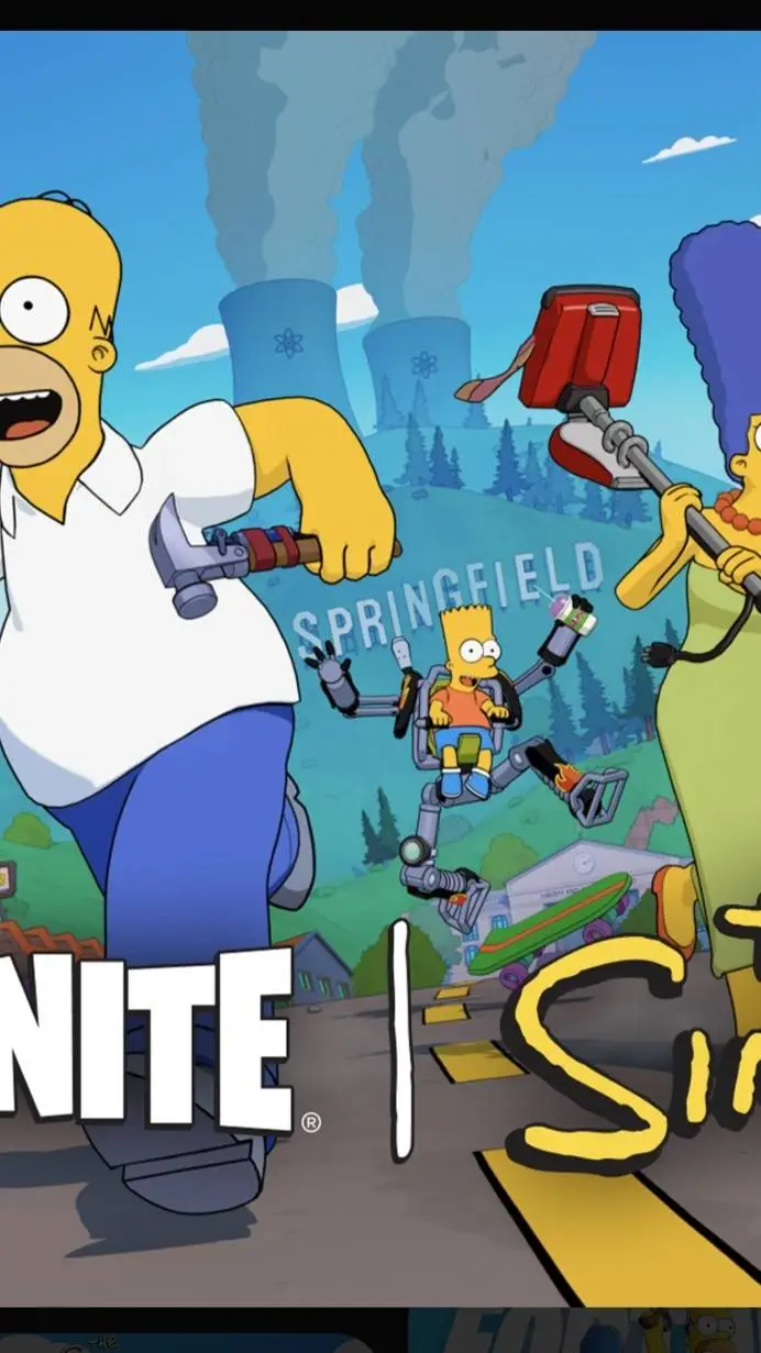 ai character: simpson x fortnite background