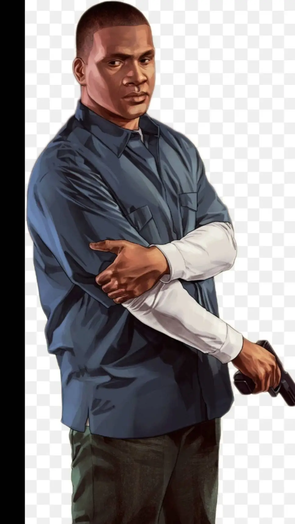 ai character: Franklin clinton  background