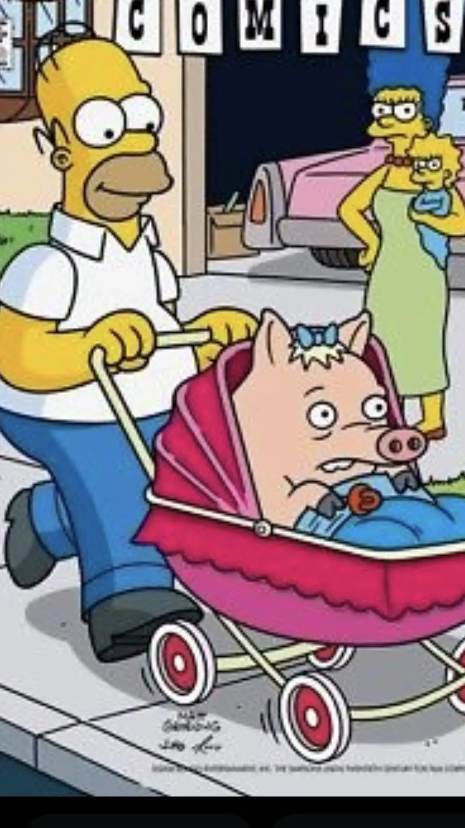 ai character: homer and plopper background