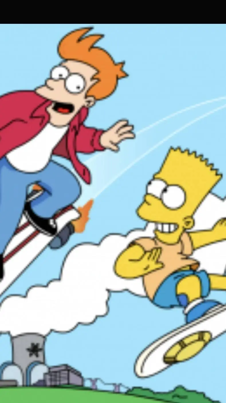 ai character: fry and bart background