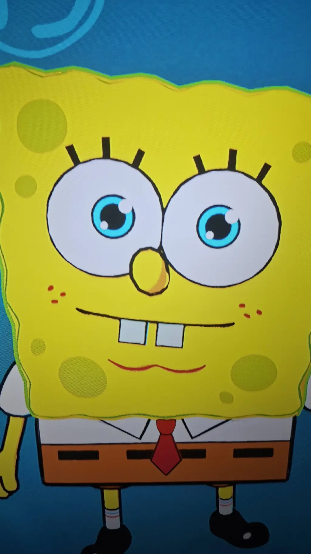 ai character: spongebob x fort background
