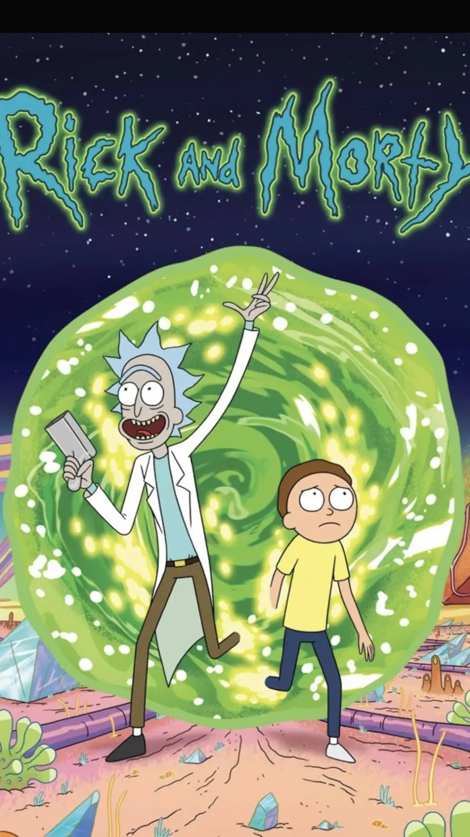 ai character: rick and morty background