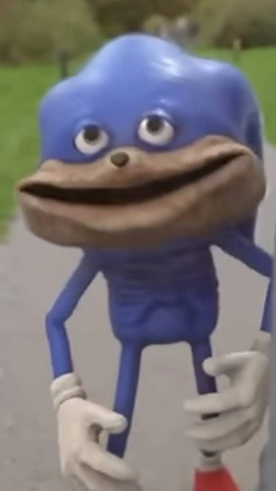 ai character: baby shin sonic background