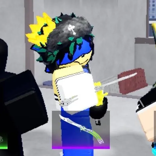 chat with ai character: knife duels