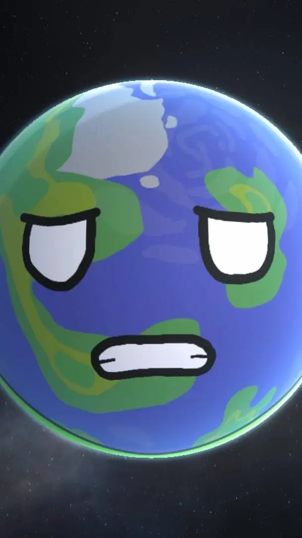 ai character: earth background