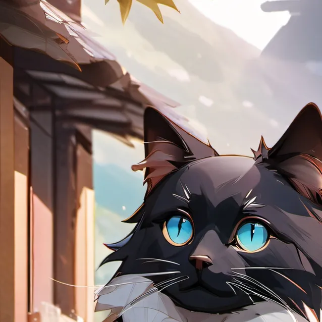 chat with ai character: cat in street
