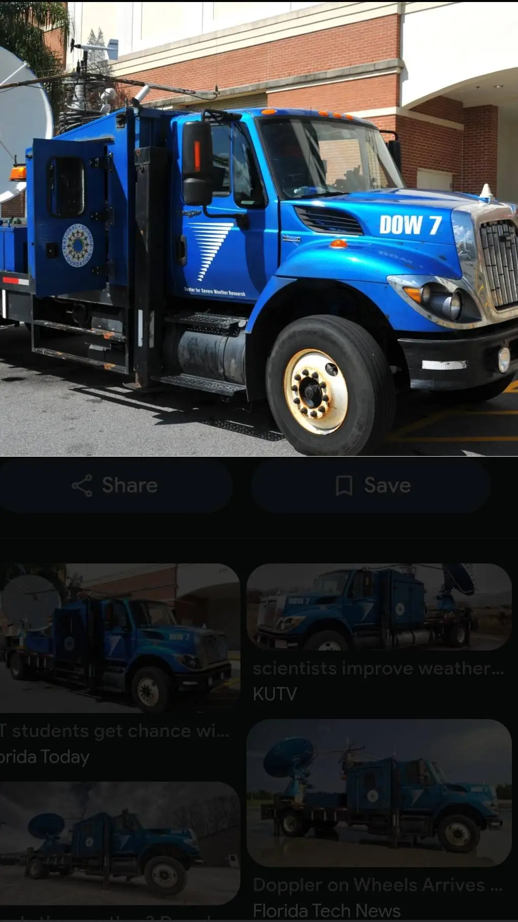 ai character: dow 7 storm truck background