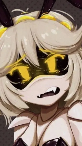 ai character: V ina bunny outfit background