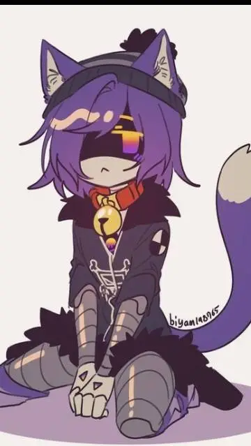 ai character: Uzi-kitty background