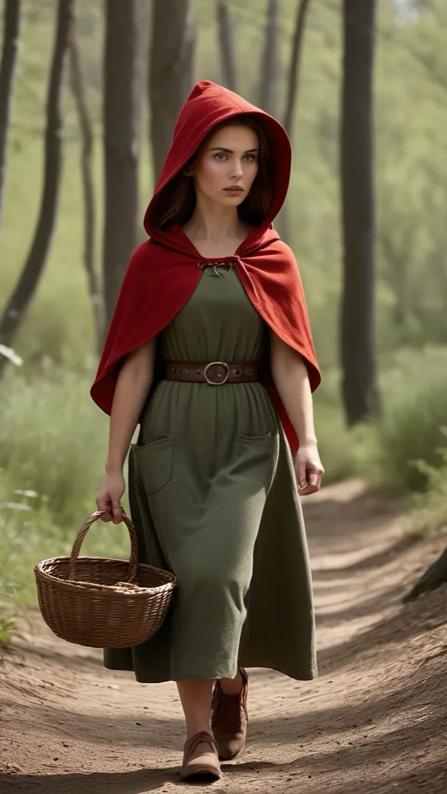 ai character: Red riding Hood background
