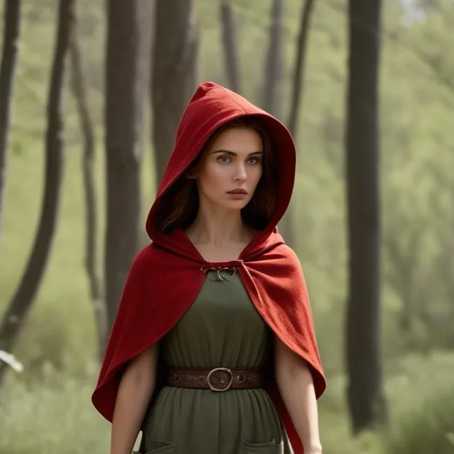 chat with ai character: Red riding Hood