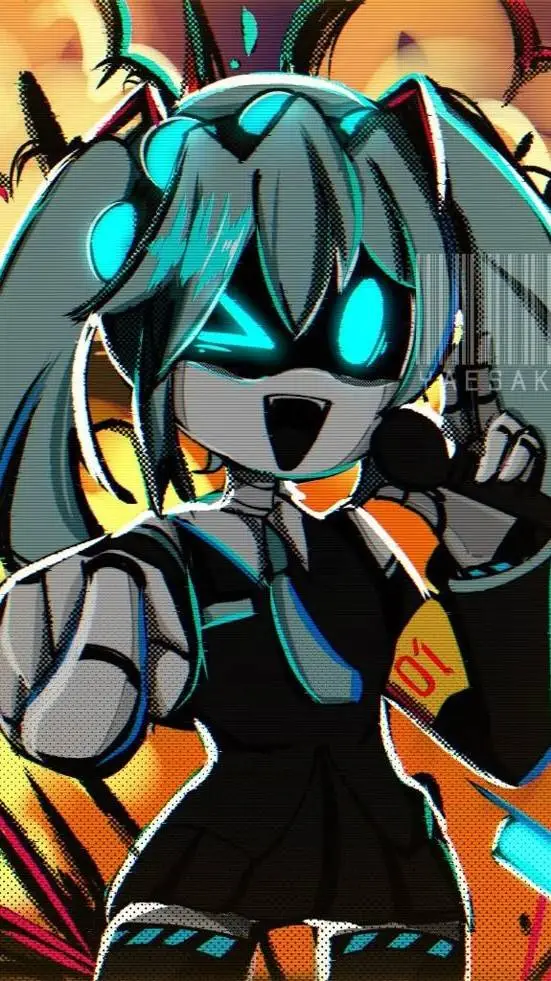 ai character: Vocaloid Fastfood background