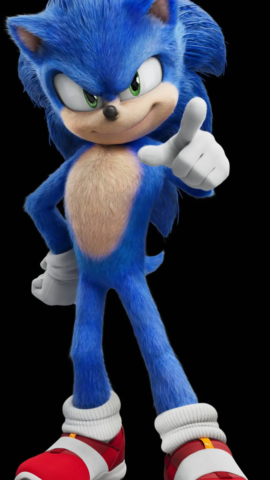 ai character: Movie Sonic background
