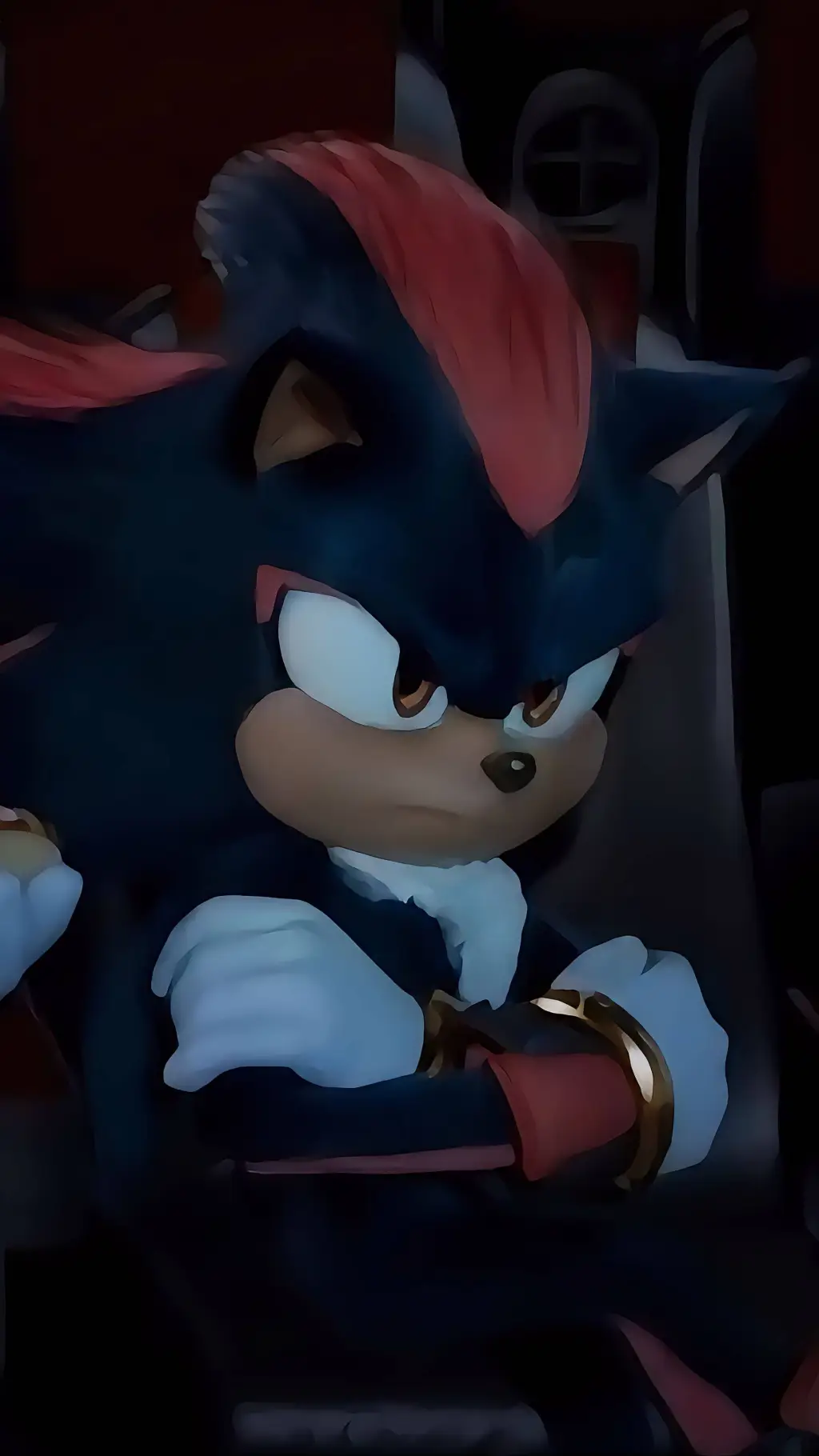 ai character: Cave Movie Shadow background