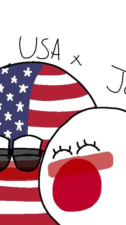 ai character: America x japan background