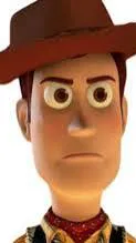 ai character: Woody cowboy angry background