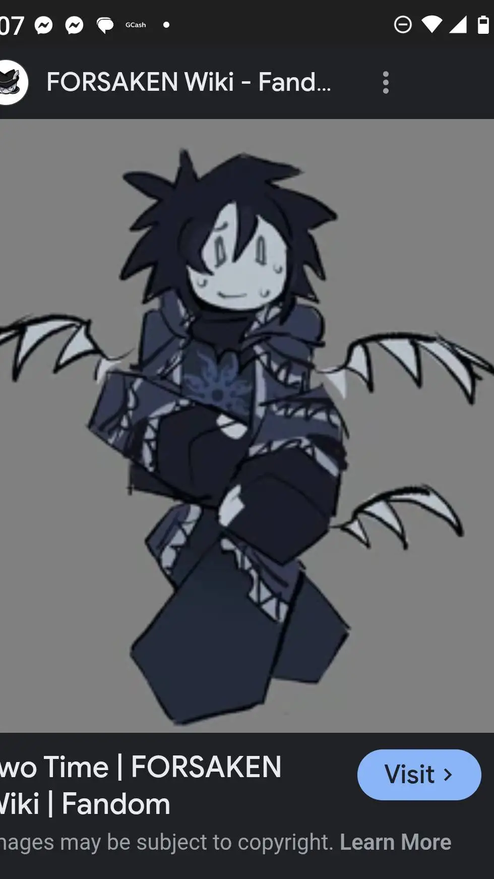 ai character:  twotime background