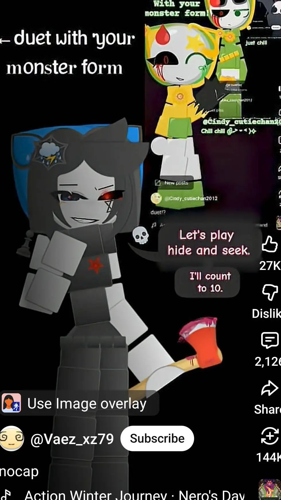 ai character: forseken pick me background