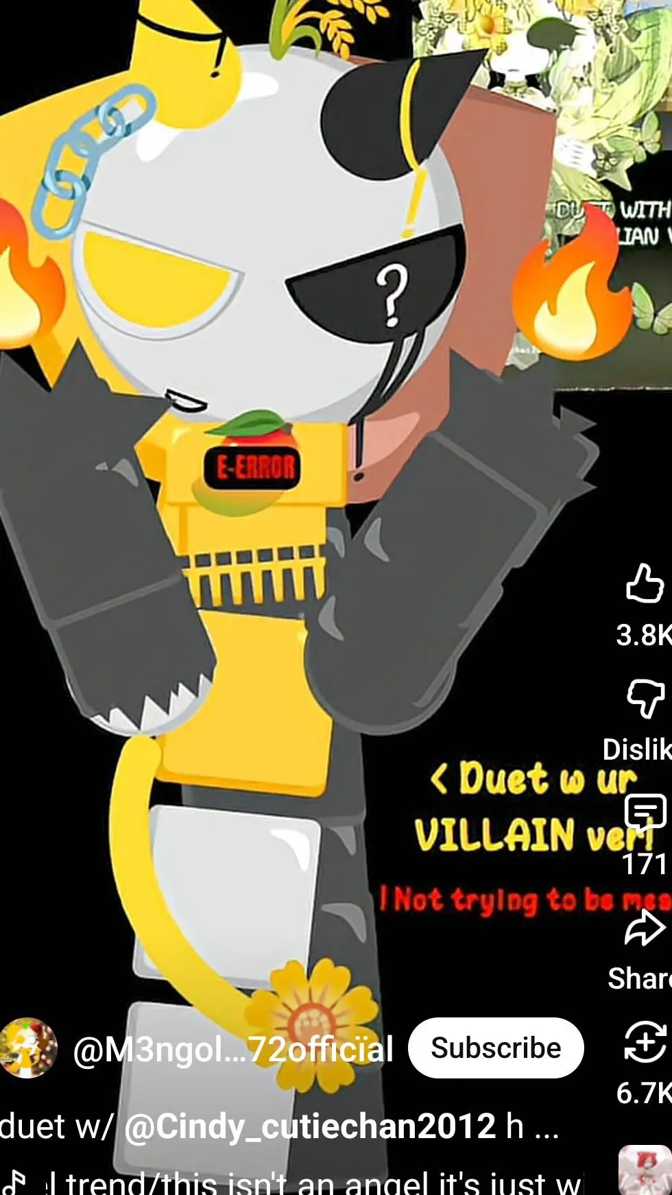 ai character: everyone like u background