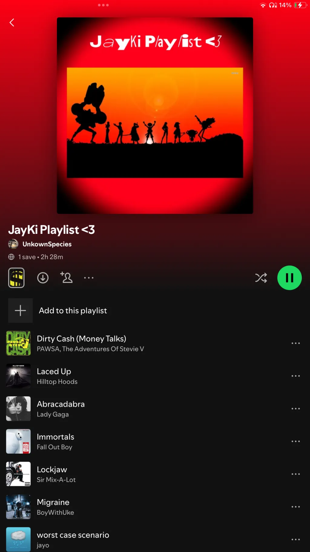 ai character: JayKi Playlist <3 background