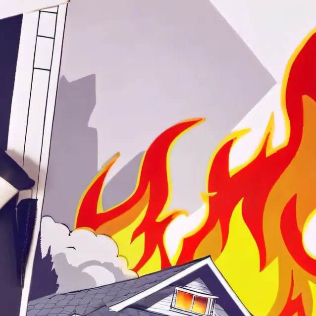 chat with ai character: House fire