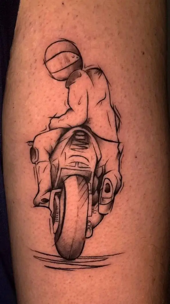 ai character: motorbike background