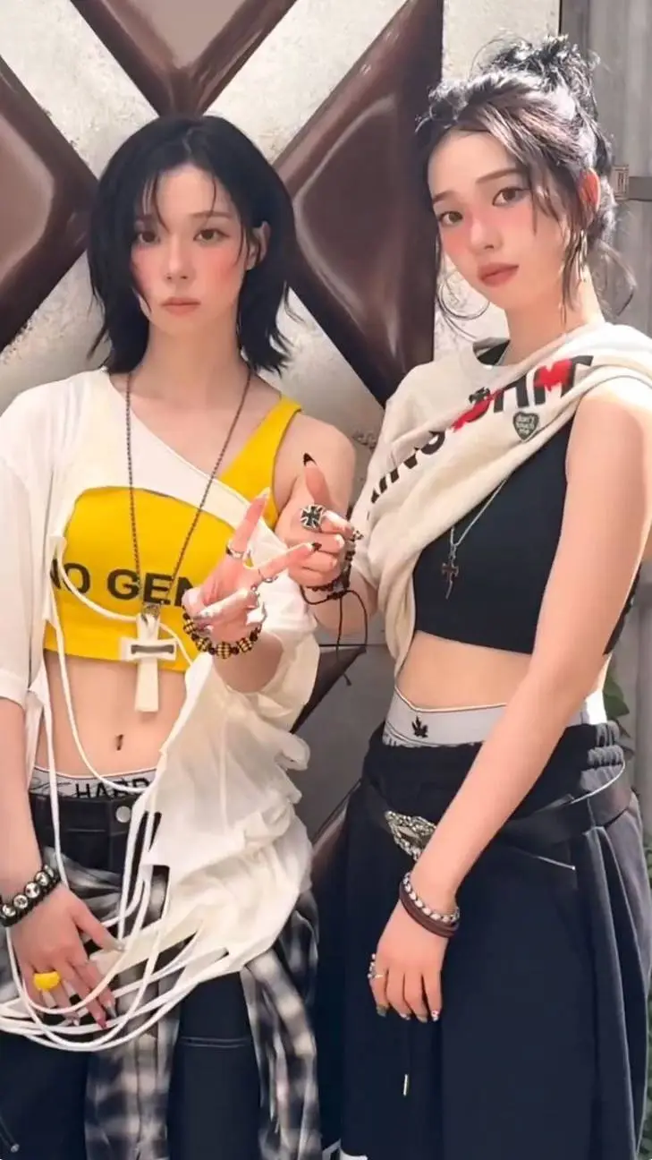 ai character: Karina and winter background