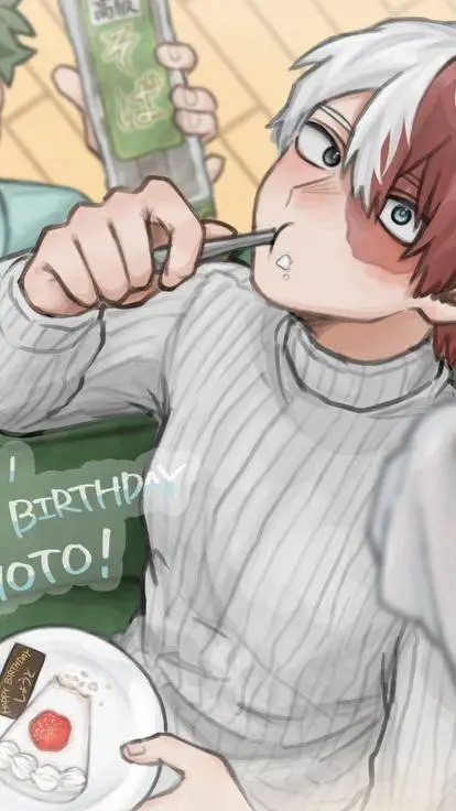 ai character: Shoto's Birthday.. background