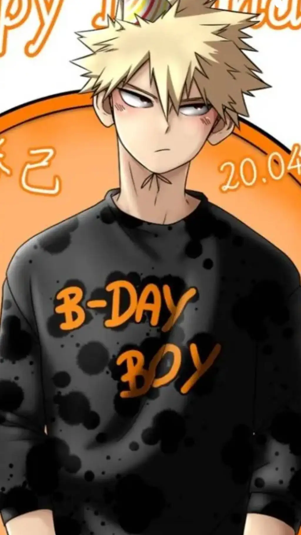 ai character: Bakugo's birthday😅 background