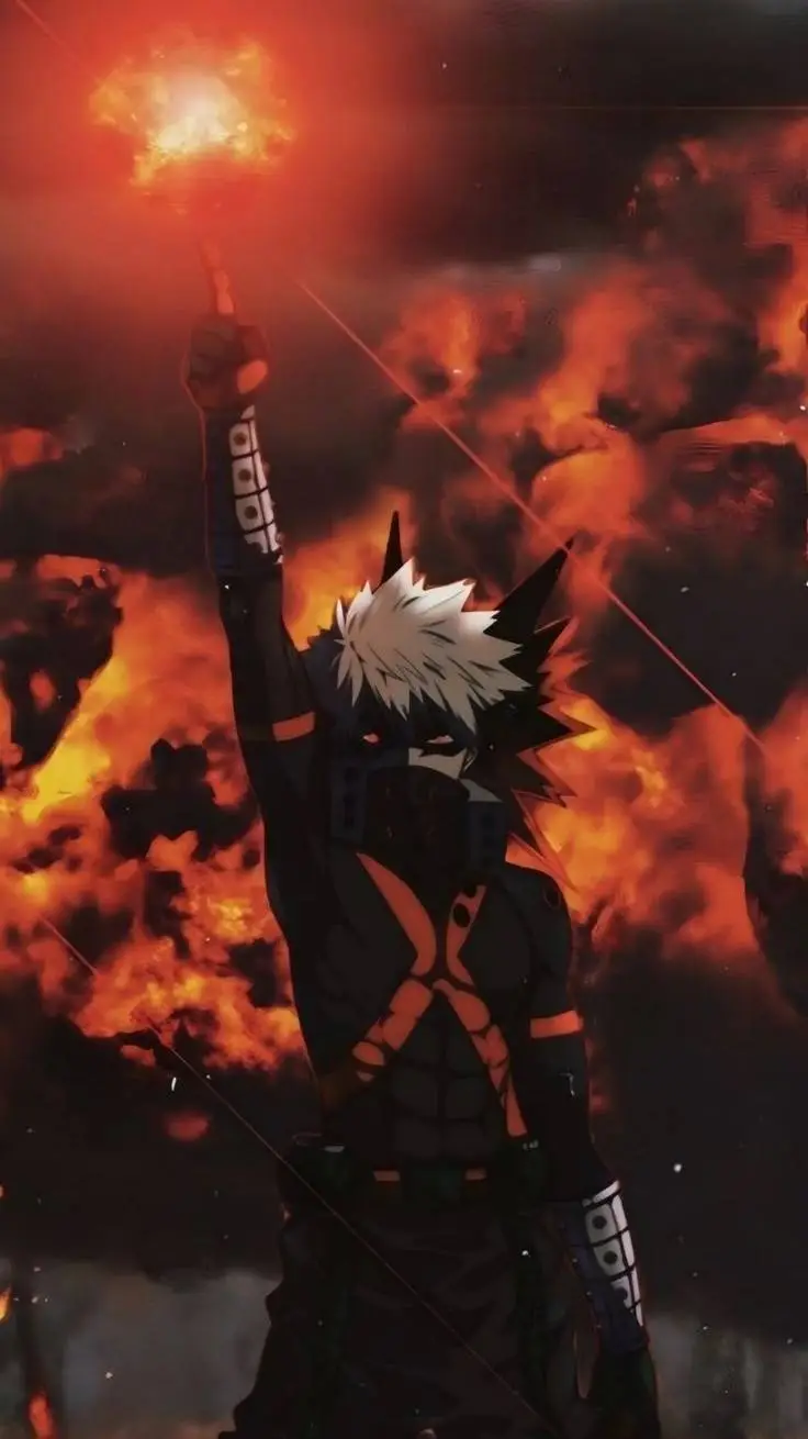 ai character: 🧡Katsuki Bakugo🧡 background