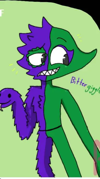 ai character: Bittergiggle/ jes background