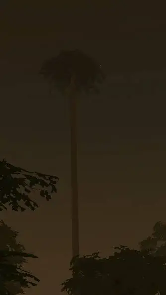 ai character: lepidendron tree background